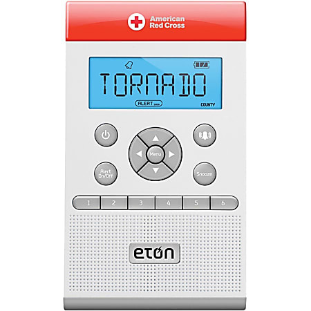 American Red Cross ZoneGuard Clock Radio - Mono