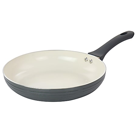 Oster 3.5 Quart Nonstick Aluminum Saute Pan with Lid in Gray