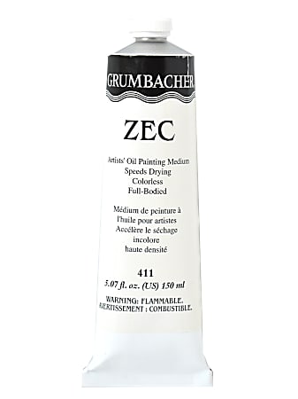 Grumbacher ZEC Colorless Gel Oil Medium, 5.07 Oz