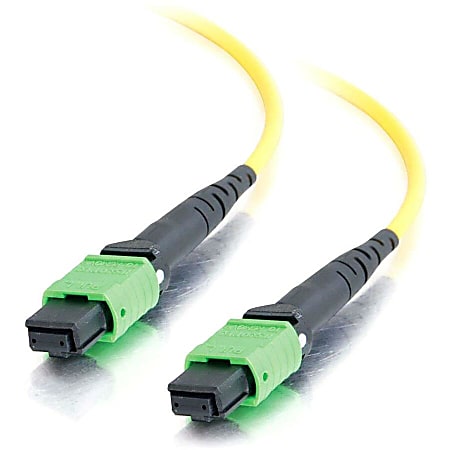 C2G 10m MTP 9/125 Single Mode OS2 Fiber Cable - Plenum CMP-Rated - Yellow - 33ft - Network cable - MTP single-mode (F) to MTP single-mode (F) - 10 m - fiber optic - 9 / 125 micron - OS2 - plenum - yellow