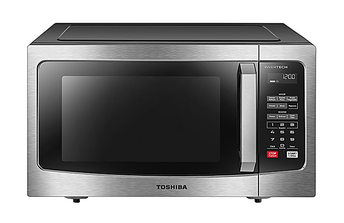 Toshiba 1.6 Cu. Ft. Counter Top Microwave Stainless Steel - Office Depot
