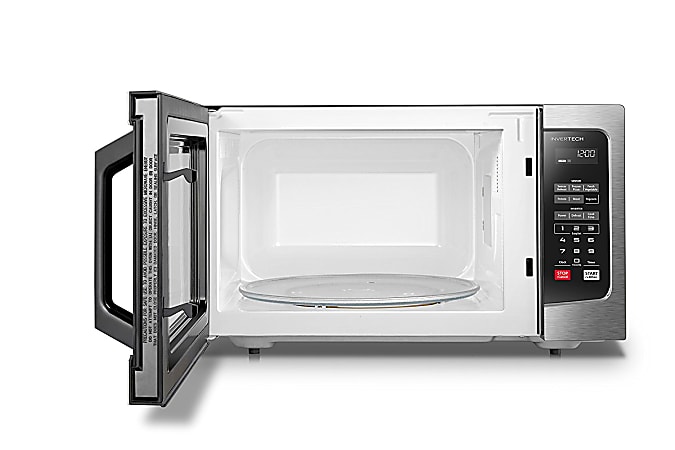Toshiba black stainless steel microwave cheap