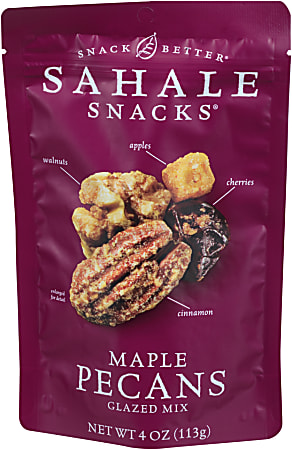 Sahale Snacks® Premium Blend, Maple Pecans With Walnuts And Cherries, 4 Oz Bag