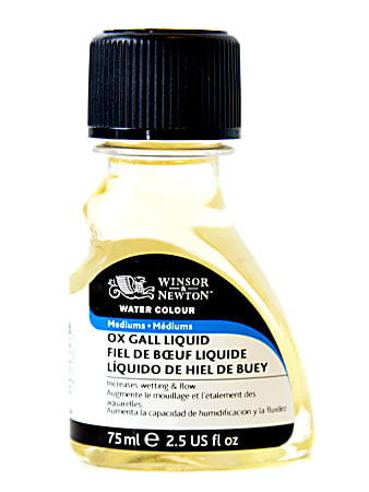 Winsor & Newton Watercolor Ox-Gall Liquid Mediums, 75 mL, Pack Of 2