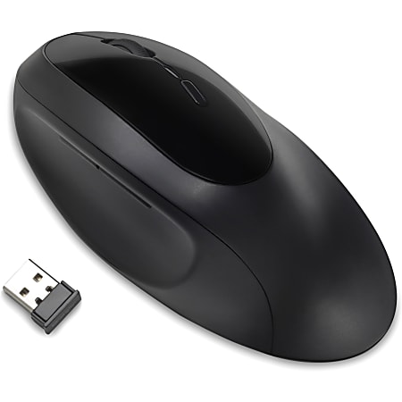 Kensington Pro Fit Ergo Wireless Mouse - Mouse - ergonomic - right-handed - 5 buttons - wireless - gray, black - retail - K75404WW
