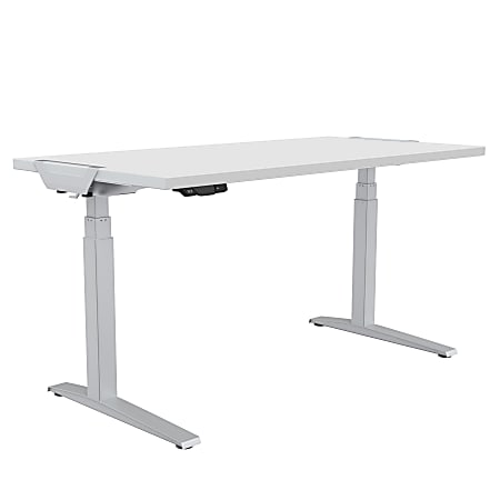 Fellowes® Levado Height-Adjustable Desk, 72"W, White