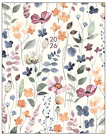 2026 Willow Creek Press Monthly Booklet Planner, 7-1/2" x 9-1/2", Garden Botanical, January To December, 57841