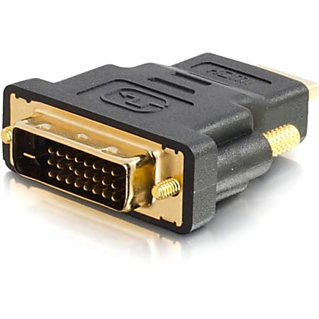 C2G DVI-D Male to HDMI Male Adapter - 1 x HDMI Digital Audio/Video Male - 1 x DVI-D (Dual-Link) Digital Video Male - Black