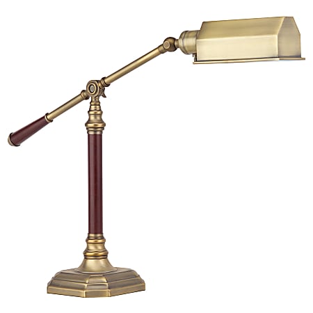 OttLite Fairmont Desk Lamp 20 Watts Honey Brass - Office Depot