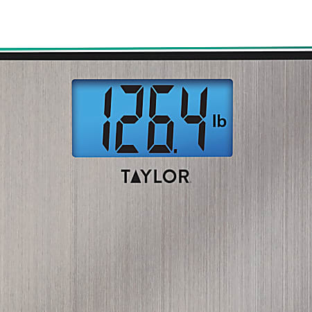 Taylor Precision Easy To Read 400 lb Capacity 74074102 Bathroom Scale ...