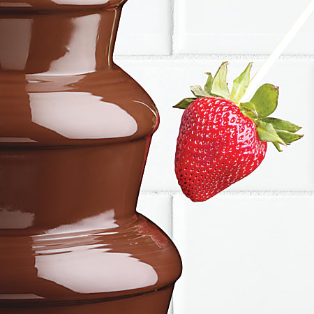 Nostalgia Electrics NCFF986SS 4 Tier Chocolate Fountain 18 x