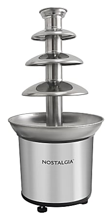 Nostalgia Electrics NCFF986SS 4 Tier Chocolate Fountain 18 x 8 12