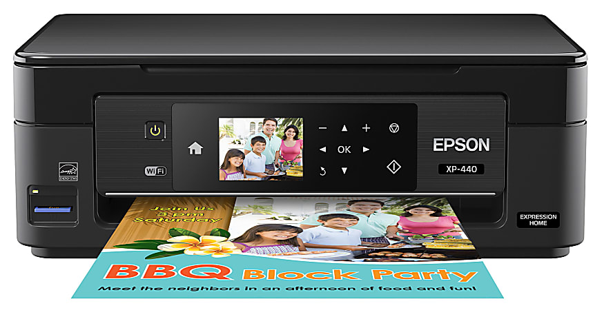 Epson® Expression® Home XP-440 Wireless Inkjet All-In-One Color Printer