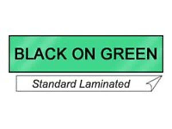 Brother® TX-7511 Black-On-Green Tape, 1" x 50'