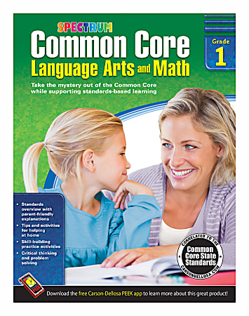 Spectrum Common Core Language Arts And Math, Grade 1