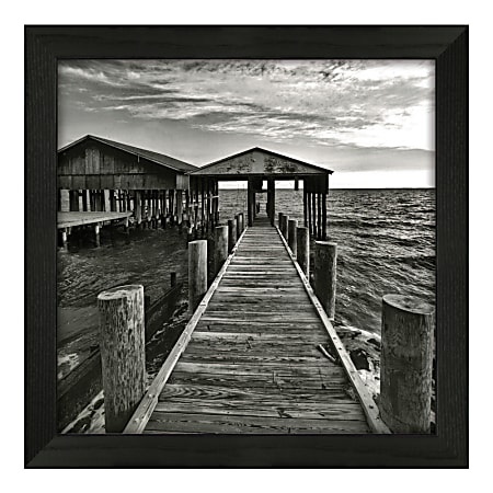 Timeless Frames® White Boathouse Framed Art, 12"H x 12"W
