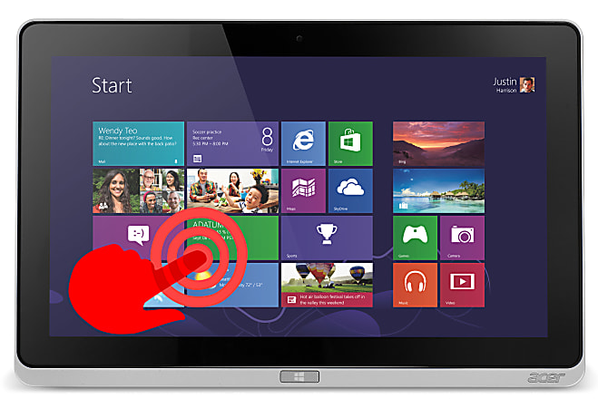 Acer® Iconia W700-6499 Tablet & Bluetooth® Keyboard Dock, 11.6" Screen, 4GB Memory, 128GB Storage, Windows® 8