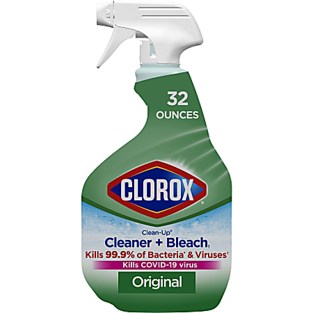 Clorox Clean Up All Purpose Cleaner with Bleach Spray Bottle Original 32  Fluid Ounces - Office Depot