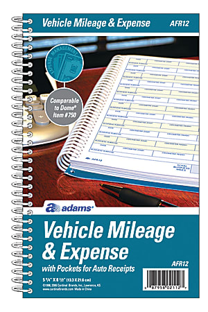 Vehicle Expense Journal, , 3.25 X 6.25 Inches, Blue. Set Of 3
