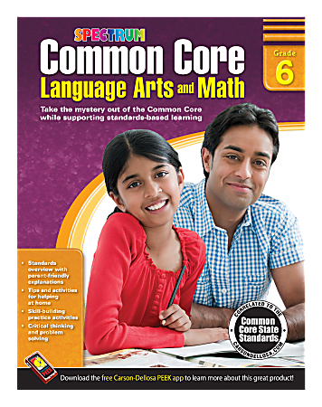Spectrum Common Core Language Arts And Math, Grade 6
