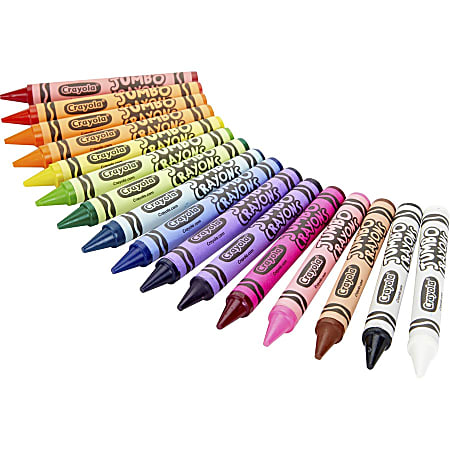 Jumbo Crayons, Assorted Colors, 8/Box - Office Express Office Products
