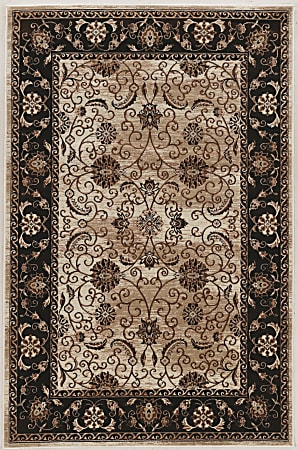 Linon Home Decor Products Paramount Area Rug, 144"H x 108"W, Isfahan, Beige/Charcoal