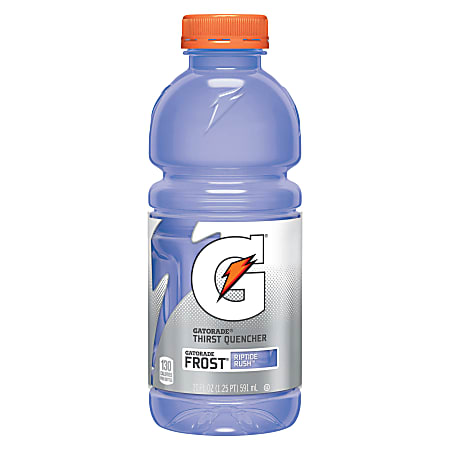 Gatorade® Wide-Mouth Bottles, Riptide Rush, 20 Oz, Case of 24