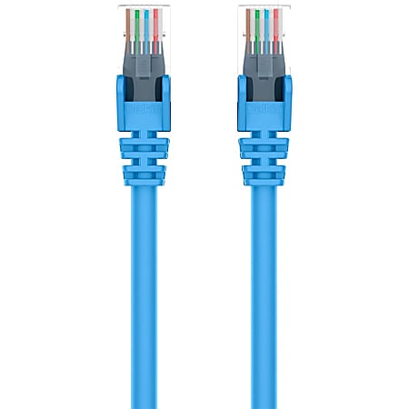 Belkin 900 Series Cat.6 UTP Patch Cable - RJ-45 Male Network - RJ-45 Male Network - 1ft - Blue