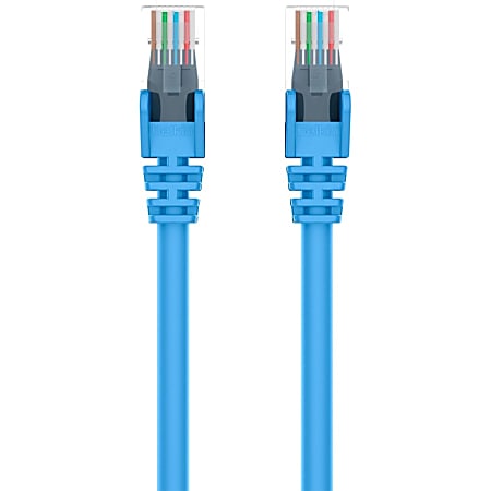 Belkin 900 Series Cat.6 UTP Patch Cable - RJ-45 Male Network - RJ-45 Male Network - 1ft - Blue