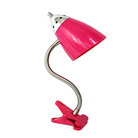 LimeLights Flossy Flexible Gooseneck Clip Desk Lamp, Adjustable,