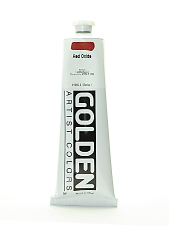 Golden Heavy Body Acrylic Paint, 5 Oz, Red Oxide