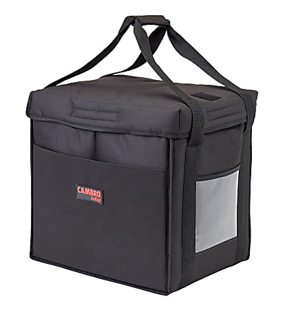 Cambro Delivery GoBags, 12" x 15" x 15", Black, Set Of 4 GoBags