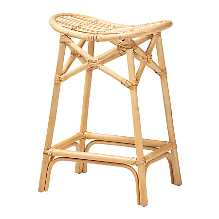 bali & pari Elgon Counter Stool, Natural Brown