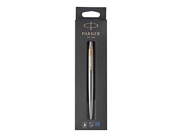 Parker Jotter Ballpoint Pen Medium Point 0.7 mm SilverGold Tone