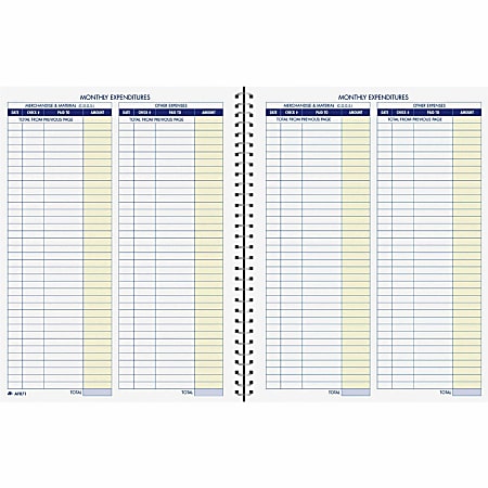 Adams&reg; Monthly Bookkeeping Book, 8 1/2" x 11"