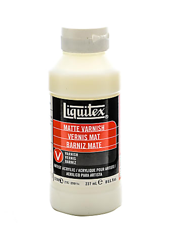 Liquitex Acrylic Permanent Matte Varnish, 8 Oz, Pack Of 2