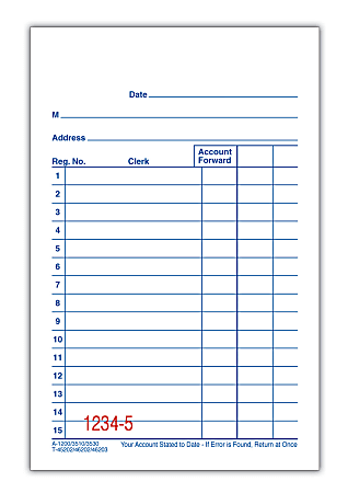 Adams® Carbonless 2-Part Sales Book, 3 3/10" x 5 3/5", Pack Of 10