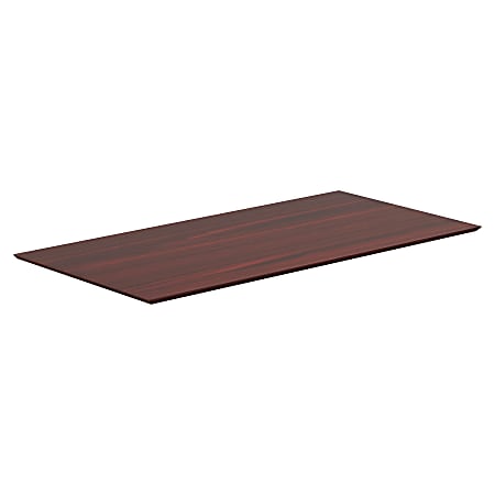 Lorell® Rectangular Conference Table Top, 6'W, Mahogany