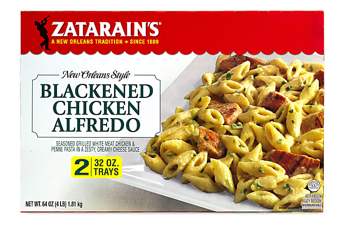Zatarain's New Orleans Style Blackened Chicken Alfredo, 32 Oz, Pack Of 2 Trays