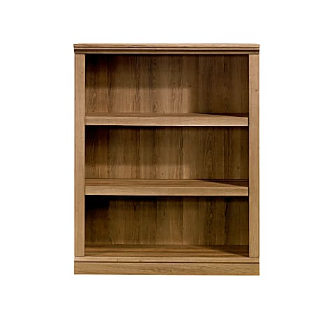Realspace® Premium 44"H 3-Shelf Bookcase, Golden Oak on Sale At Office Depot and OfficeMax