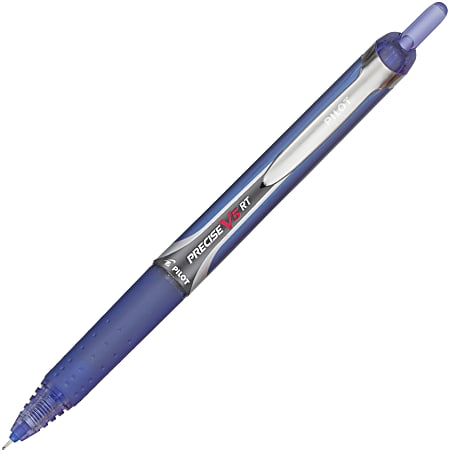 Pilot® Precise V5 RT Premium Retractable Rolling Ball Pen, Fine Point, 0.5 mm, Blue Barrel, Blue Ink
