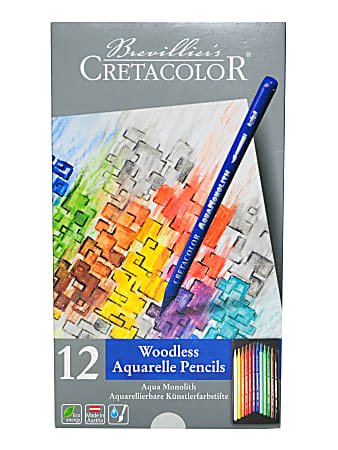 Cretacolor Aqua Monolith Pencils, Set Of 12 Pencils