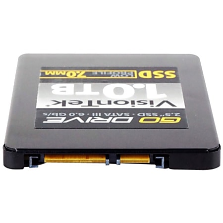 VisionTek 1TB 7mm SATA III Internal 2.5" SSD - 550 MB/s Maximum Read Transfer Rate - 459 MB/s Maximum Write Transfer Rate