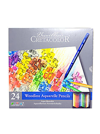 Cretacolor Aqua Monolith Pencils, Set Of 24 Pencils