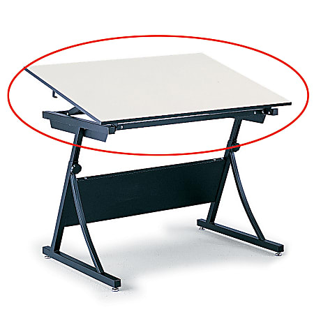 Safco® Planmaster Drafting Table Top, 3/4"H x 60"W x 37 1/2"D, White
