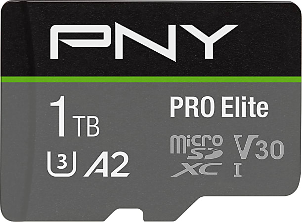 PNY 64GB Elite X Class 10 U3 V30 microSDXC Flash Memory Card - Office Depot
