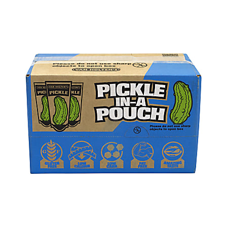 Van Holten Pickle-In-A-Pouch Jumbo Dill Pickles, Pack Of 12 Pouches