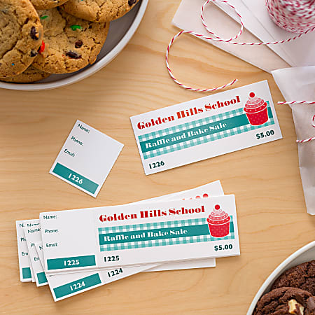 avery 16154 printable white tickets office depot