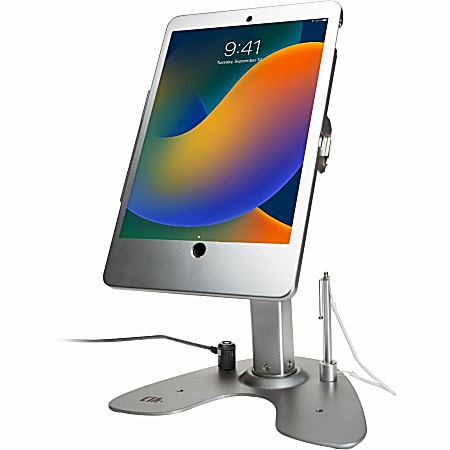 CTA Digital Dual Security Kiosk Stand with Locking Case and Cable for iPad 10.2-Inch - 10.20" Screen Support - 1