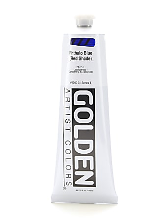 Golden Heavy Body Acrylic Paint, 5 Oz, Phthalo Blue/Red Shade